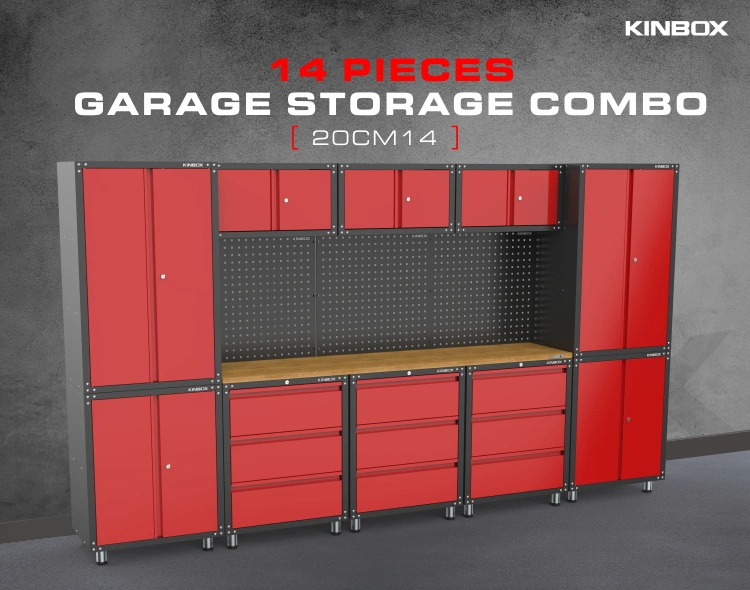 Kinbox 14 Pieces Garage Organization Tool Storage System China Supplier